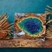 Foto Plaque-Yellowstone Hot Spring Fotoplatte (Seite)