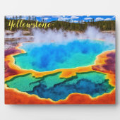 Foto Plaque-Yellowstone Thermal Hot Pot Fotoplatte (Vorderseite)