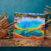 Foto Plaque-Yellowstone Thermal Hot Pot Fotoplatte (Seite)