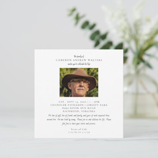 Foto-Platz-Feier (Stehend Vorderseite)