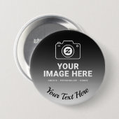 Foto plus benutzerdefinierte Nachricht Button (Vorne & Hinten)