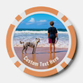 Foto-Poker-Chips mit Textname personalisiert Pokerchips (Rückseite)