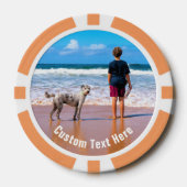 Foto-Poker-Chips mit Textname personalisiert Pokerchips (Vorderseite)