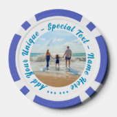 Foto-Poker-Chips und benutzerdefinierter Text Pokerchips (Rückseite)