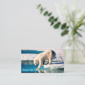 Foto Polar Bär Blau Weiße Inspiration Natur Visitenkarte (Stehend Vorderseite)