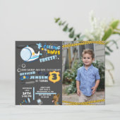 Foto Police Birthday Einladung (Stehend Vorderseite)