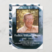 Foto Polished Blue Rock Hintergrundquote Programm (Vorne/Hinten)