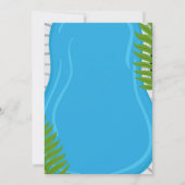 Foto Pool Party Sommermädchen Geburtstagsparty Einladung (Rückseite)