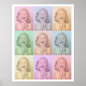 Foto Pop Art | Fun Kids Family Portrait farbig Poster (Vorne)