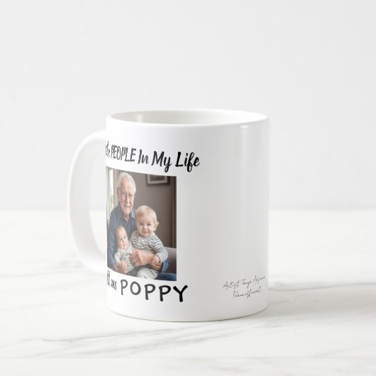 Foto Poppy/ Garnelen PERSONALISIEREN Tasse (Vorderseite Links)