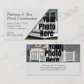 Foto Porch Patio Deck Konstruktion Visitenkarte (Vorne/Hinten)