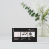 Foto Portfolio Online Black Friday Store Visitenkarte (Stehend Vorderseite)