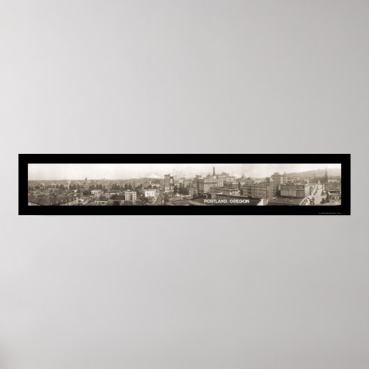 Foto Portland ODER Panorama 1923 Poster (Vorne)
