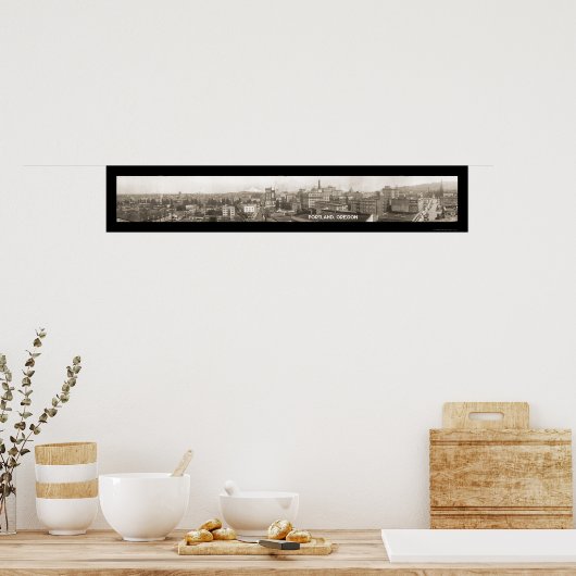 Foto Portland ODER Panorama 1923 Poster (Küche)