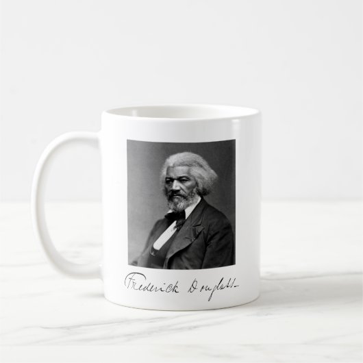 Foto Portrait von Frederick Douglass Kaffeetasse (Links)