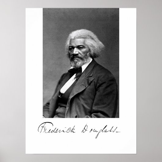 Foto Portrait von Frederick Douglass Poster (Vorne)
