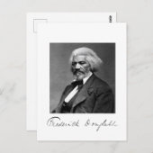 Foto Portrait von Frederick Douglass Postkarte (Vorne/Hinten)