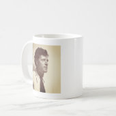 Foto-Portrait von Jack London Kaffeetasse (Vorderseite Links)