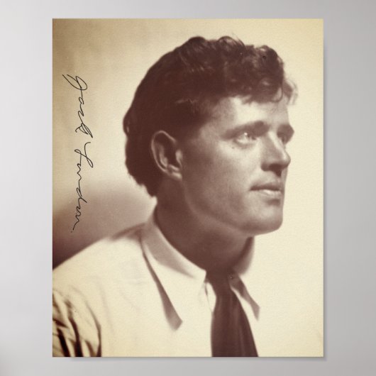 Foto-Portrait von Jack London Poster (Vorne)