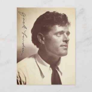 Foto-Portrait von Jack London Postkarte