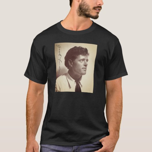 Foto Portrait von Jack London T - Shirt (Vorderseite)