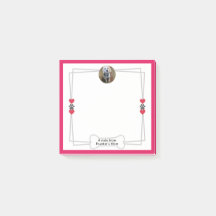 Foto Post-it-Notizen mit Pfauen & Herz