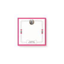 Foto Post-it-Notizen mit Pfauen & Herz