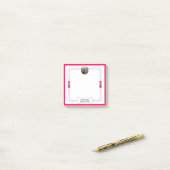 Foto Post-it-Notizen mit Pfauen & Herz Post-it Klebezettel (Auf Schreibtisch)