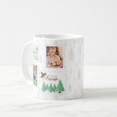 Foto Postage Briefmarke Grüner Weihnachtsbaum Kaffeetasse (Vorderseite Links)