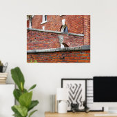 Foto-Poster aus Red Brick Walls & Arches Poster (Heimbüro)