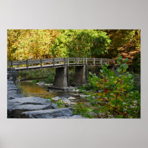 Foto-Poster der Herbstbrücke Poster