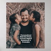 Foto-Poster für Väter und Töchter, Kunst für Famil Poster (Vorne)