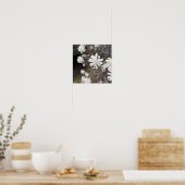 Foto-Poster für weiße Blume Poster (Küche)