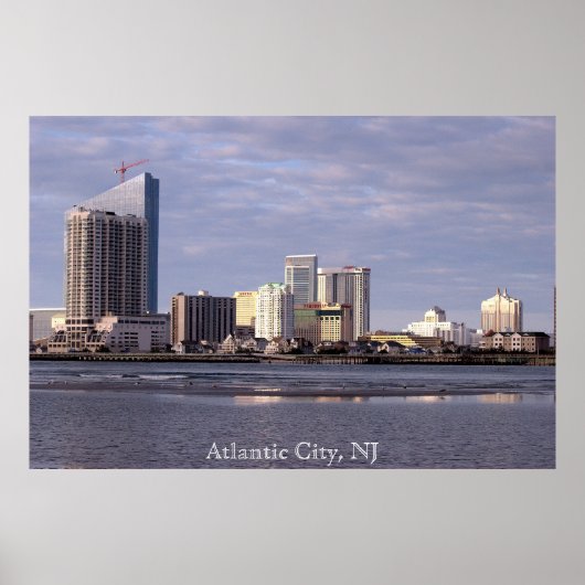 Foto-Poster von Atlantic City Skyline Poster (Vorne)