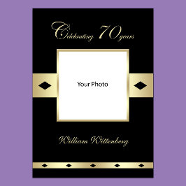 Foto Poster zum 70. Geburtstag