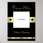 Foto Poster zum 70. Geburtstag (Vorne)