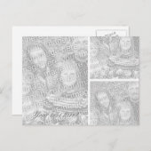 Foto-Postkarte | Collage-Vorlage für drei Bilder Postkarte (Vorne/Hinten)