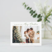 Foto Postkarte | Elegante Weihnachten (Stehend Vorderseite)