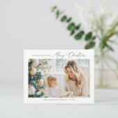 Foto Postkarte | Grüne Weihnachten (Stehend Vorderseite)