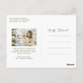 Foto Postkarte | Grüne Weihnachten (Rückseite)