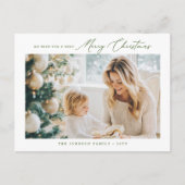 Foto Postkarte | Grüne Weihnachten (Vorderseite)