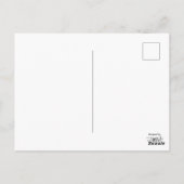 Foto Postkarte mit grünem Candy Cane Herz (Rückseite)