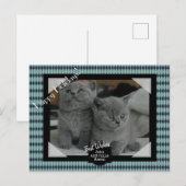 Foto Postkarte mit Jugendstil Print Background (Vorne/Hinten)