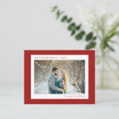 Foto Postkarte | Moderne Weihnachten (Stehend Vorderseite)
