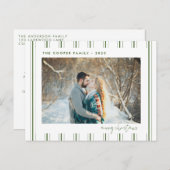 Foto Postkarte | Moderne Weihnachten (Vorne/Hinten)