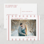 Foto Postkarte | Moderne Weihnachten (Vorne/Hinten)