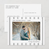 Foto Postkarte | Moderne Weihnachten (Vorne/Hinten)