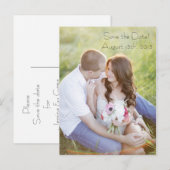 Foto Postkarte Save the Date (Vorne/Hinten)