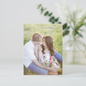 Foto Postkarte Save the Date (Stehend Vorderseite)