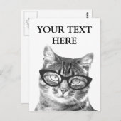 Foto-Postkarten der Funny Cat Postkarte (Vorne/Hinten)